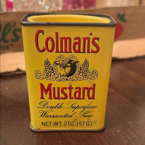 Vintage Colman's Yellow Mustard Tin - Picture 1 of 6